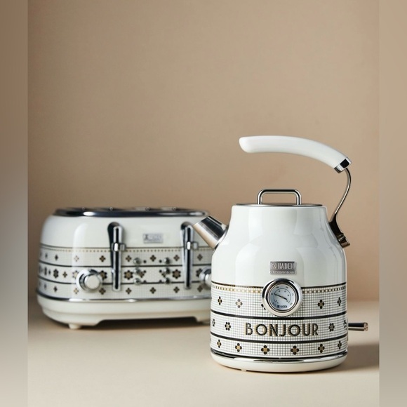 🎸ANTHROPOLOGIE x HADEN🎸🔥NWT🔥The Bistro 1.7 Liter Electric Kettle - Picture 4 of 15